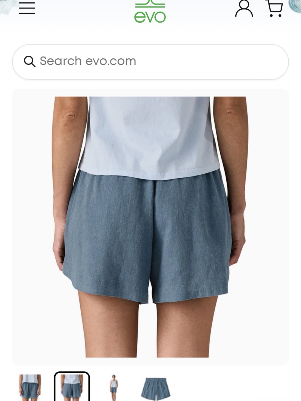 Patagonia Garden Island Women's Elastic-Waist Blue Shorts Women’s Small - Picture 2 of 10